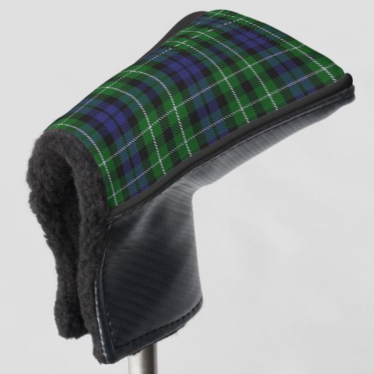 Scottish Colors Clan Graham Tartan Pset Golfheadcover (3/4 voorkant)