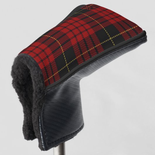 Scottish Colors Clan MacQueen Tartan Pset Golfheadcover (3/4 voorkant)