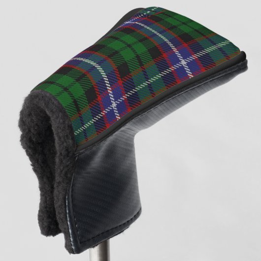 Scottish Colors Clan Russell Tartan Pset Golfheadcover (3/4 voorkant)