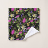 Scottish Cottcore Thistle Pattern Bad Handdoek (Wasdoekje)