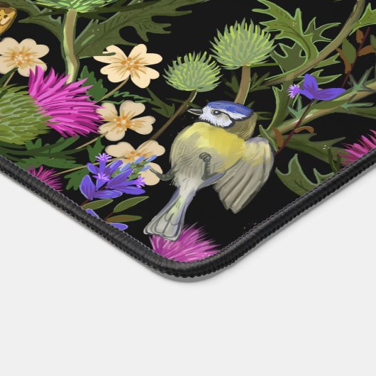 Scottish Cottcore Thistle Pattern Bath Mat (Hoek)