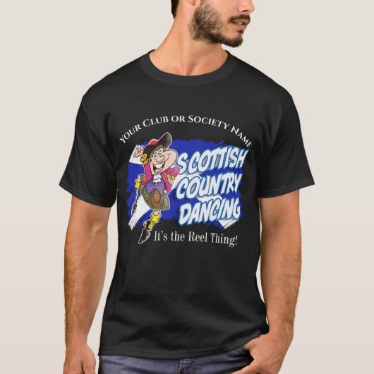 SCOTTISH COUNTRY DANCING - Het is de Reel Thing! T-shirt (Voorkant)