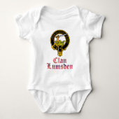Scottish crest and tartan clan name romper (Voorkant)