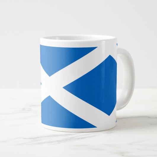 Scottish Cross Scotland Colors Grote Koffiekop (Voorkant rechts)