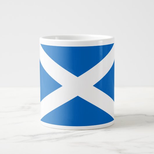 Scottish Cross Scotland Colors Grote Koffiekop (Voorkant)