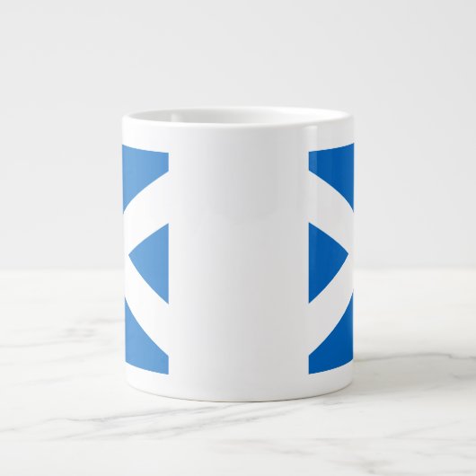 Scottish Cross Scotland Colors Grote Koffiekop (Voorkant)
