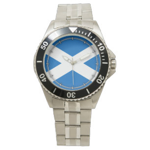 Scottish Cross Scotland Colors Horloge