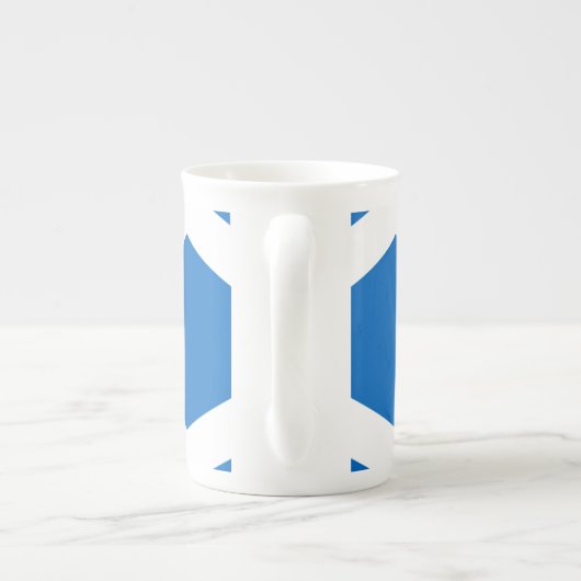 Scottish Cross Scotland Colors Porselein Kop (Achterkant)