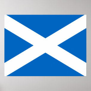 Scottish Cross Scotland Colors Poster