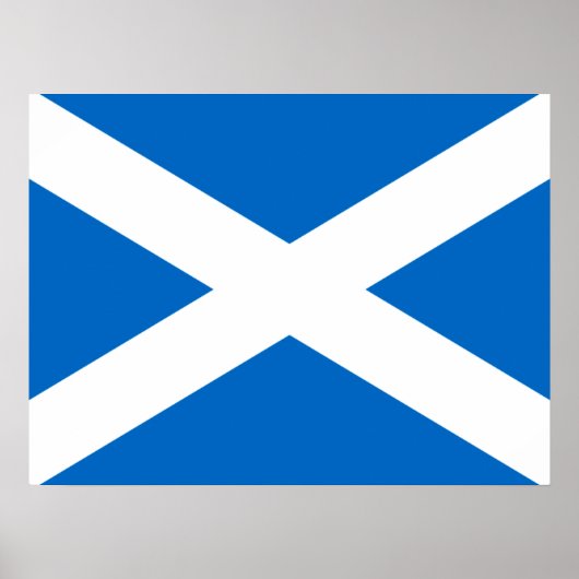 Scottish Cross Scotland Colors Poster (Voorkant)