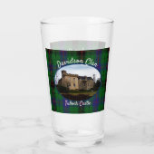 Scottish Davidson Clan Castle Tartan Family Glass Glas (Achterkant)