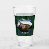Scottish Davidson Clan Castle Tartan Family Glass Glas (Voorkant)