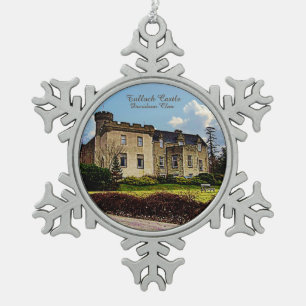 Scottish Davidson Clan Tulloch Castle Xmas Tin Sneeuwvlok Ornament