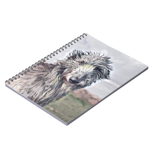 Scottish Deerhound Art Spiral Notitieboek (Linkerzijde)