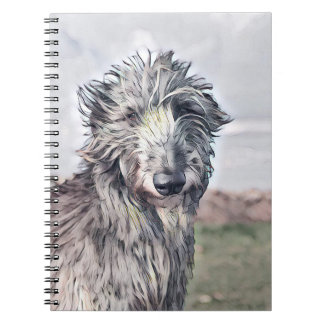 Scottish Deerhound Art Spiral Notitieboek