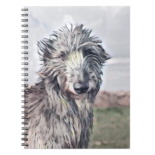 Scottish Deerhound Art Spiral Notitieboek (Voorkant)