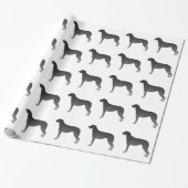Scottish Deerhound Basic Hondenras Silhouette Cadeaupapier (Uitgerold)