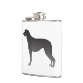 Scottish Deerhound Basic Hondenras Silhouette Heupfles (Links)