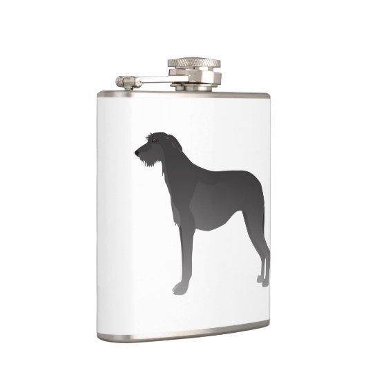 Scottish Deerhound Basic Hondenras Silhouette Heupfles (Rechts)