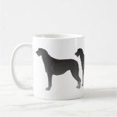 Scottish Deerhound Basic Hondenras Silhouette Koffiemok (Links)