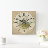 Scottish deerhound Chicorée Vierkante Klok (Huis)