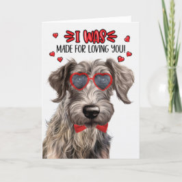 Scottish Deerhound Dog Made Loving You Valentijn Feestdagen Kaart