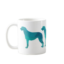 Scottish Deerhound Geometric Pattern Silhouette