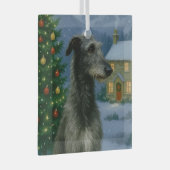Scottish Deerhound Holiday Glas Ornament (Voorkant Rechts)