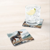 Scottish Deerhound Kartonnen Onderzetters (Insitu)