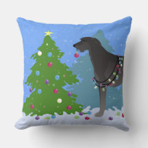 Scottish Deerhound kerstboom in het bos