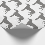 scottish deerhound kleurensilhouet cadeaupapier (Hoek)