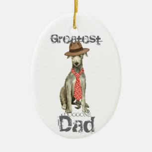 Scottish Deerhound Pap Keramisch Ornament