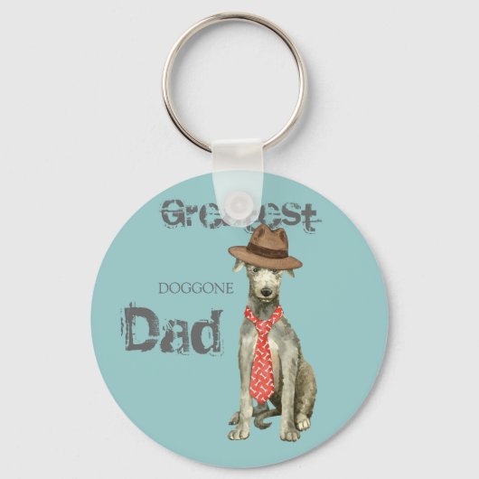 Scottish Deerhound Pap Sleutelhanger (Voorkant)
