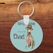 Scottish Deerhound Pap Sleutelhanger (Voorkant)