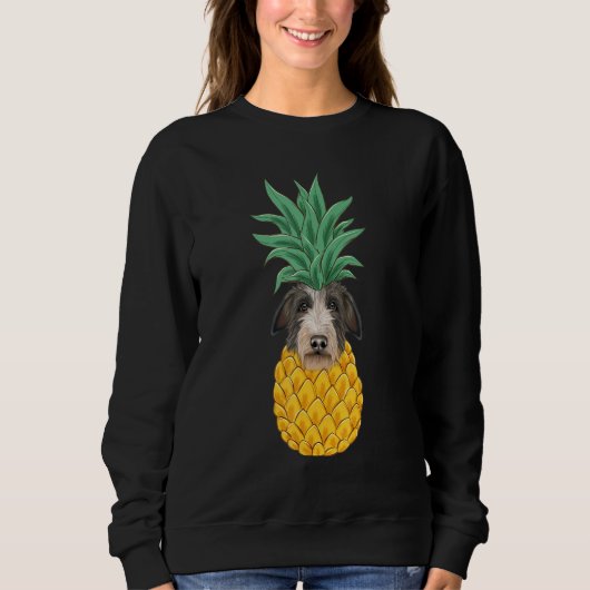 Scottish Deerhound Pineapple Dog Trui (Voorkant)