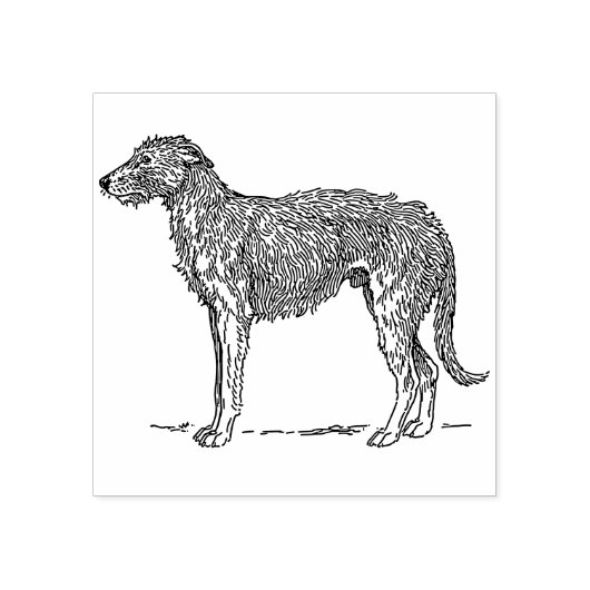Scottish Deerhound Rubberstempel (Afrduk)