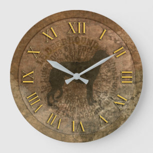 Scottish deerhound-uurwerk grote klok