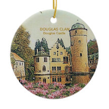 Scottish Douglas Clan's Castle met kerst Keepomwil