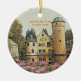 Scottish Douglas Clan's Castle met kerst Keepomwil Keramisch Ornament