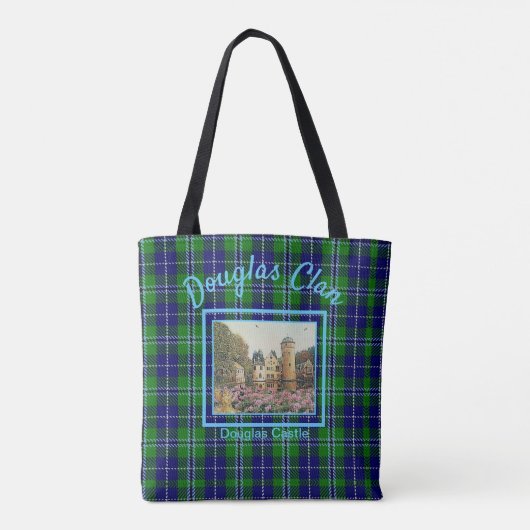 Scottish Douglas Clan's Castle Painting Canvas tas (Achterkant)