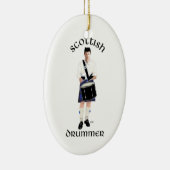 Scottish Drummer - Blue Kilt Keramisch Ornament (Rechts)
