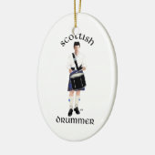 Scottish Drummer - Blue Kilt Keramisch Ornament (Links)