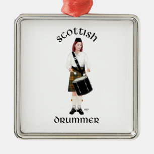 Scottish Drummer - Butterscotch Metalen Ornament