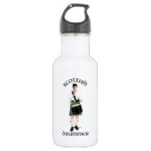 Scottish Drummer - Green Kilt Waterfles (Voorkant)