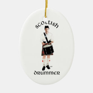 Scottish Drummer - Red Kilt Keramisch Ornament