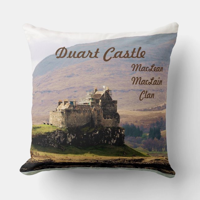 Scottish Duart Castle - MacLean/MacLain Clan Kussen (Voorkant)