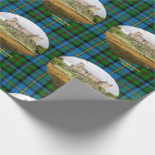 Scottish Dunvegan Castle & MacLeod Clan Tartan Cadeaupapier (Hoek)