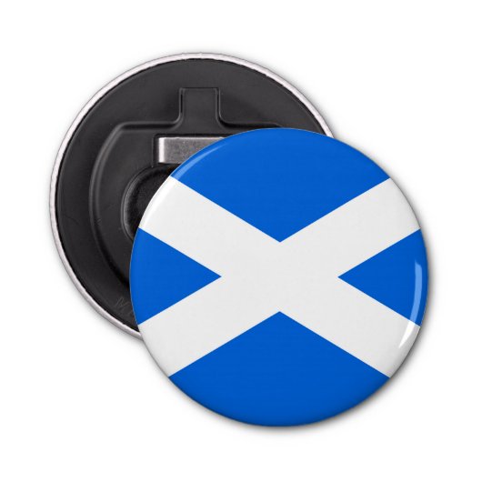 Scottish Flag bot Button Flesopener (Voorkant)