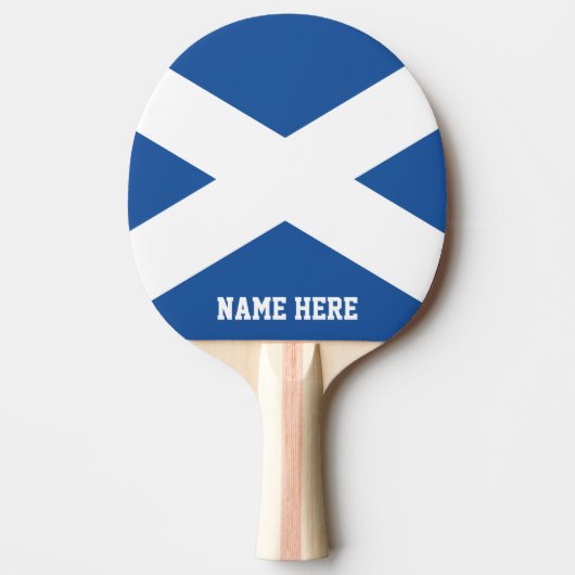 Scottish flag custom table tennis ping pong paddle tafeltennisbatje (Voorkant)