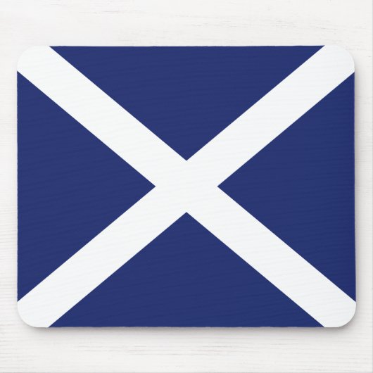 Scottish Flag Mouse Mat in Dark Blue Muismat (Voorkant)